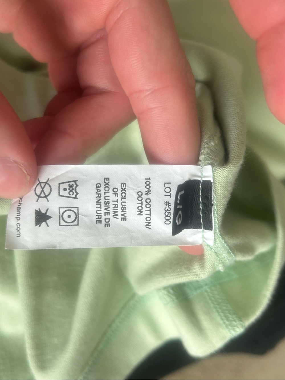 Reigning Champ Light Green Short Sleeve Crewneck Tee - Picture 4 of 5